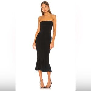 Worn once Norma Kamali strapless fishtail dress